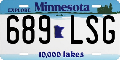 MN license plate 689LSG