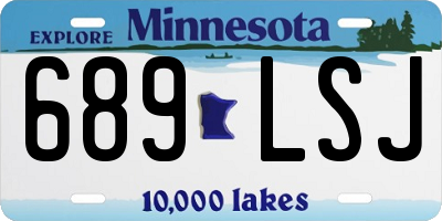 MN license plate 689LSJ