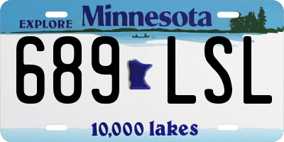 MN license plate 689LSL
