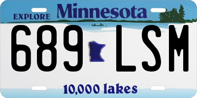 MN license plate 689LSM