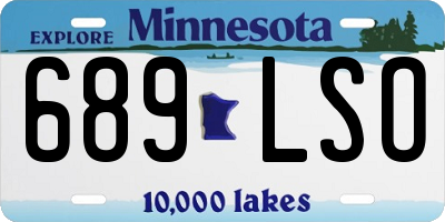 MN license plate 689LSO