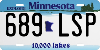 MN license plate 689LSP