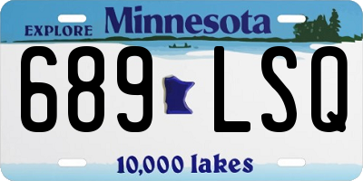 MN license plate 689LSQ