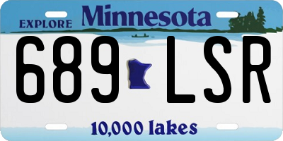 MN license plate 689LSR