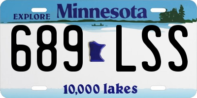 MN license plate 689LSS