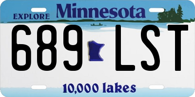 MN license plate 689LST