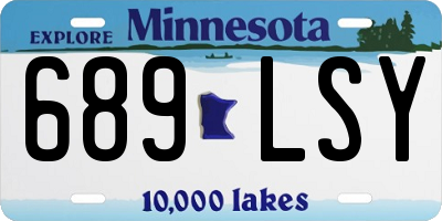 MN license plate 689LSY