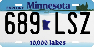 MN license plate 689LSZ