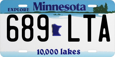 MN license plate 689LTA
