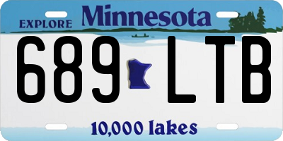 MN license plate 689LTB