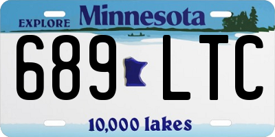 MN license plate 689LTC