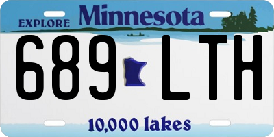 MN license plate 689LTH