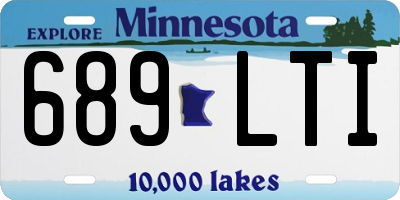 MN license plate 689LTI
