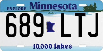 MN license plate 689LTJ