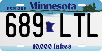 MN license plate 689LTL