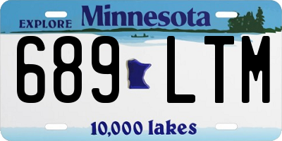 MN license plate 689LTM