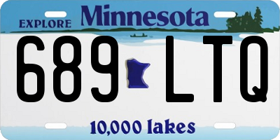 MN license plate 689LTQ