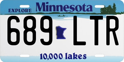 MN license plate 689LTR
