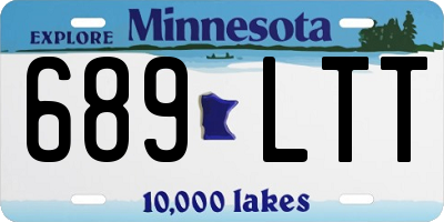 MN license plate 689LTT