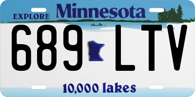 MN license plate 689LTV