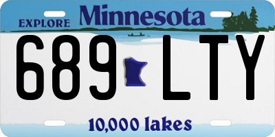 MN license plate 689LTY