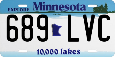 MN license plate 689LVC