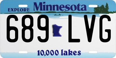 MN license plate 689LVG