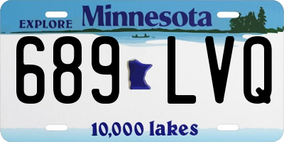 MN license plate 689LVQ