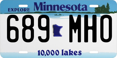 MN license plate 689MHO