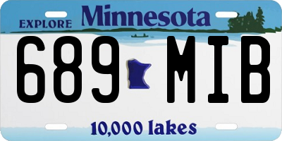 MN license plate 689MIB