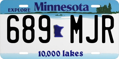 MN license plate 689MJR