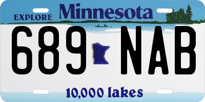 MN license plate 689NAB