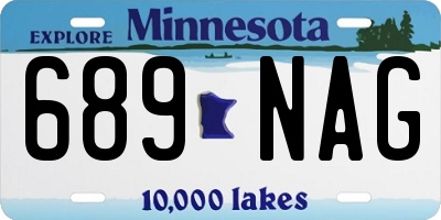 MN license plate 689NAG
