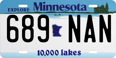 MN license plate 689NAN