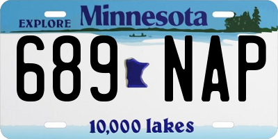 MN license plate 689NAP