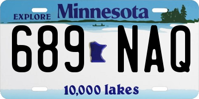 MN license plate 689NAQ