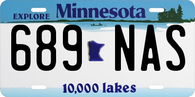 MN license plate 689NAS