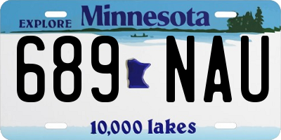 MN license plate 689NAU