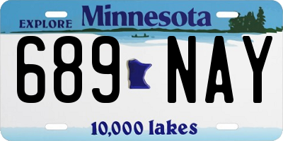 MN license plate 689NAY