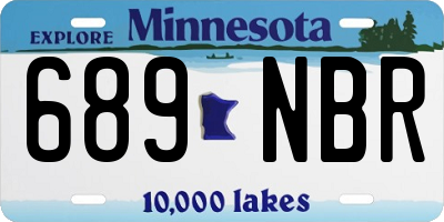 MN license plate 689NBR