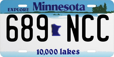 MN license plate 689NCC