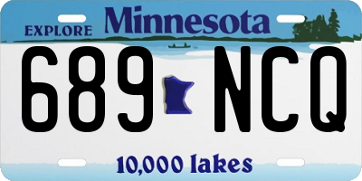 MN license plate 689NCQ