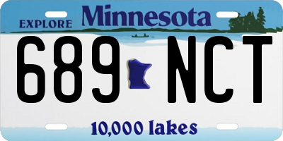 MN license plate 689NCT