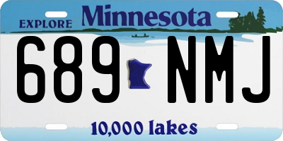 MN license plate 689NMJ