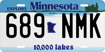 MN license plate 689NMK