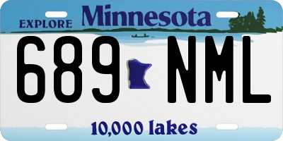 MN license plate 689NML