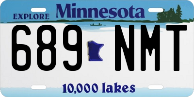 MN license plate 689NMT
