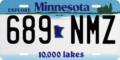 MN license plate 689NMZ