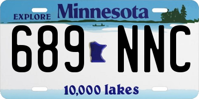 MN license plate 689NNC