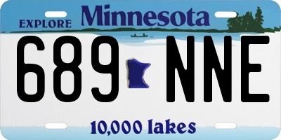 MN license plate 689NNE
